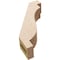 Ekena Millwork 3-inch W x 10-inch D x 14-inch H Copenhagen Rough Cedar Woodgrain TimberThane Knee Brace, Primed BRCUR03X10X14CHGRCPR - alternate 4